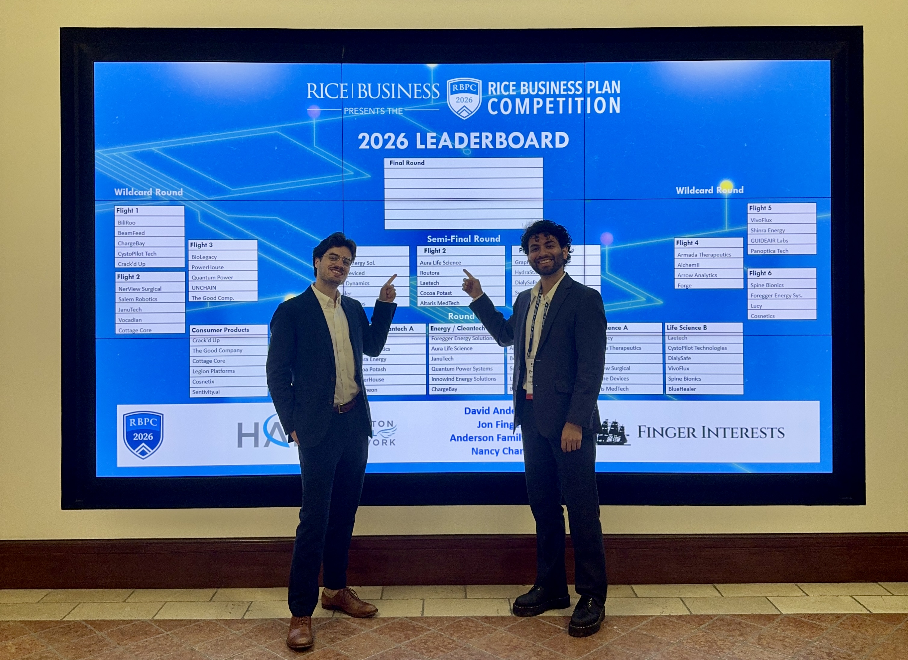 Aura Advances to Semifinals at Rice Business Plan Competition