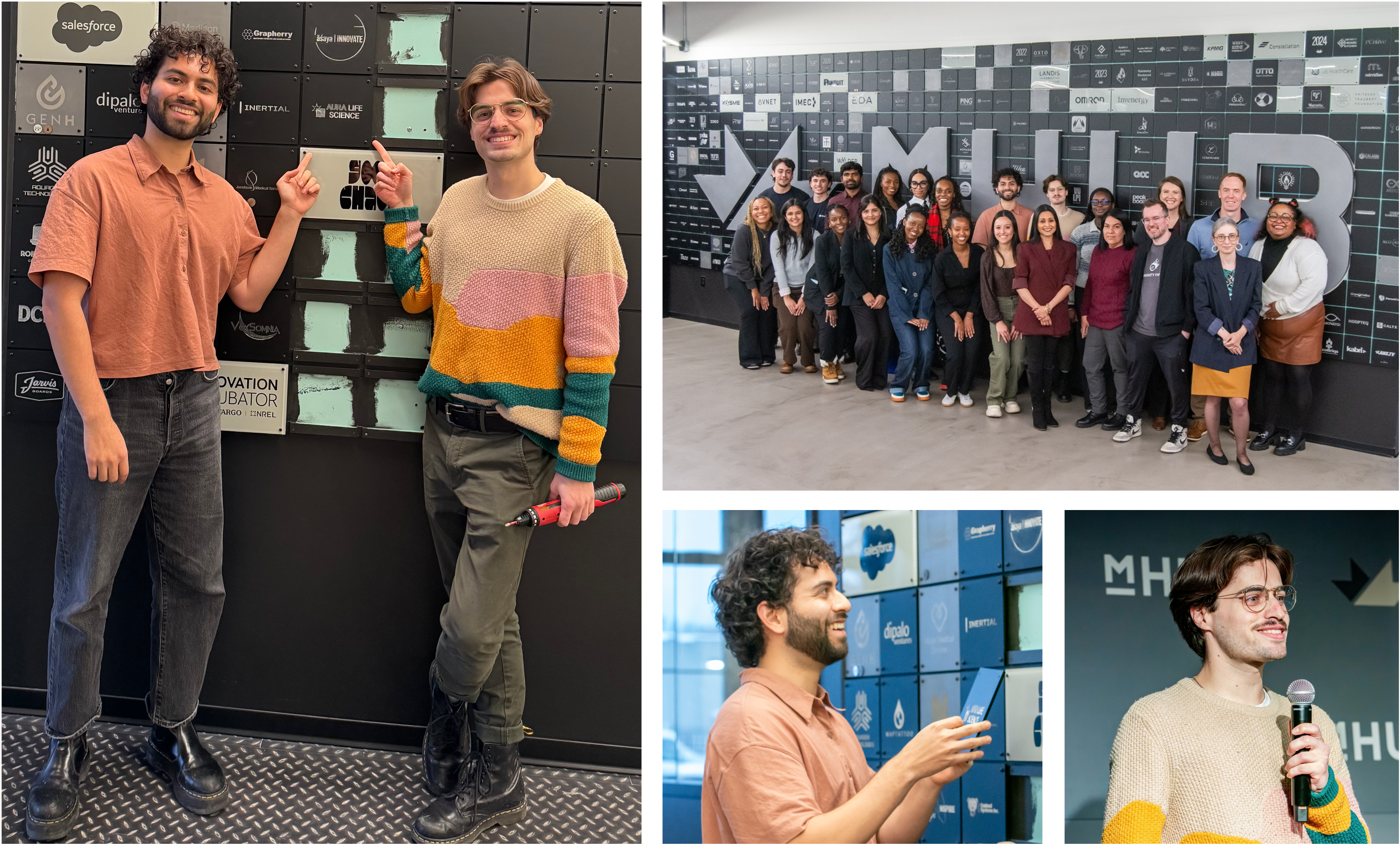 Aura Places Tile on the Member Wall at mHUB